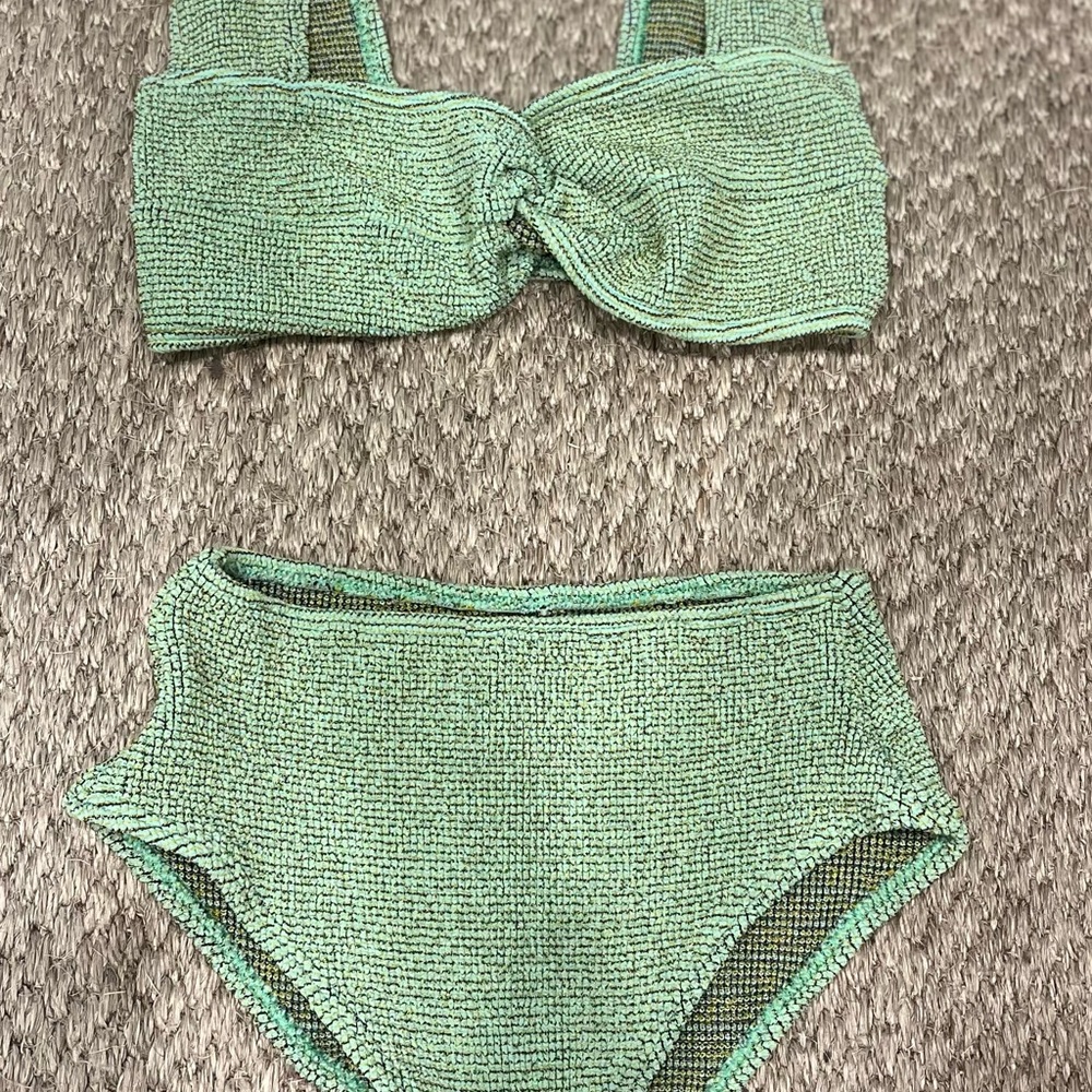 Green and gold Bikini Set